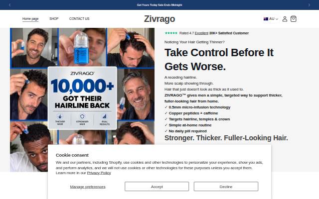 Zivrago storefront