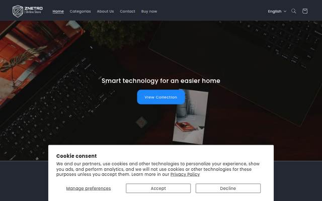ZNETRO storefront