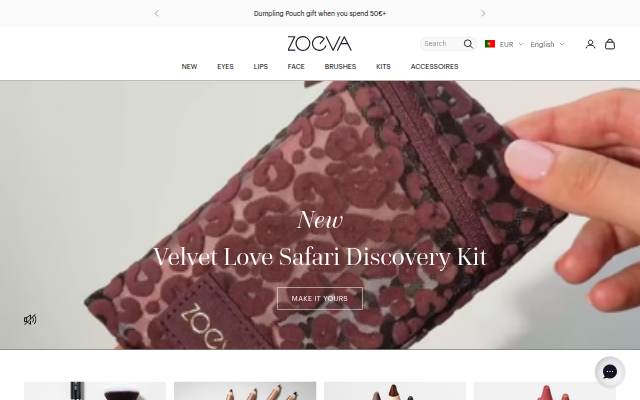 ZOEVA Cosmetics storefront