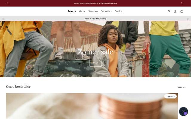 Zolesta storefront