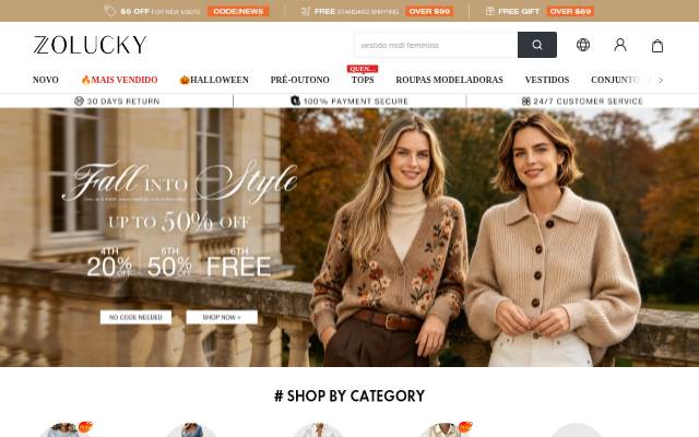 Zolucky storefront