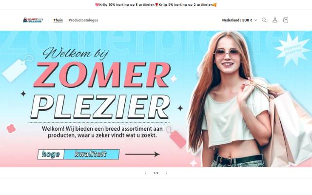 Zomerplezier storefront