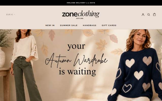Zone Clothing storefront