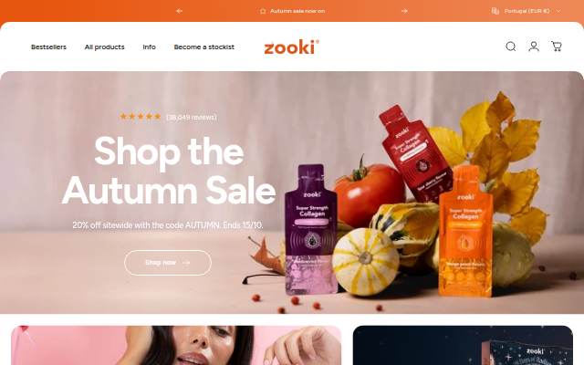 Startseite von Zooki
