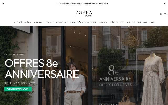 Montra da Zorea Paris