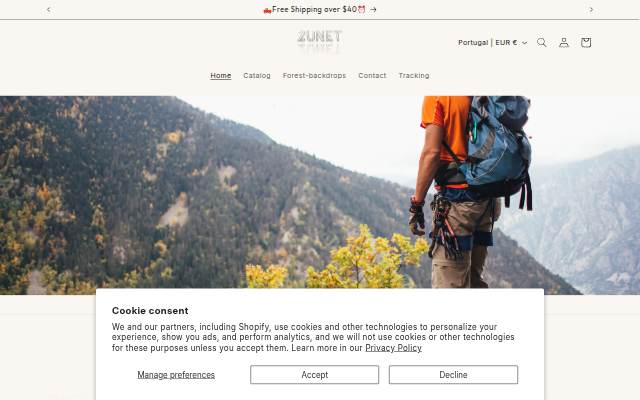 Zunet storefront