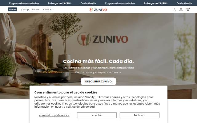 ZUNIVO storefront