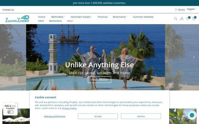 ZusenZomer.com storefront