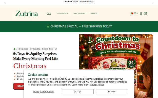 Zutrina storefront