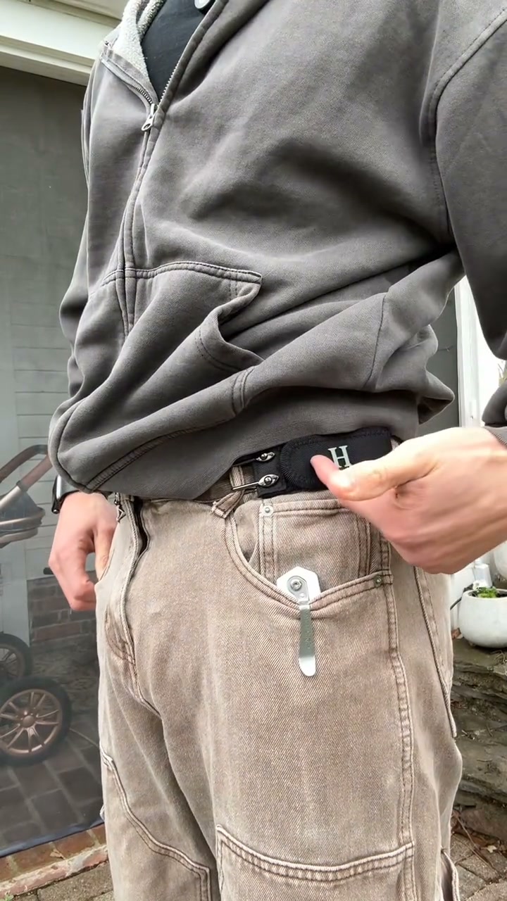 Elastic No Buckle Invisible Belt