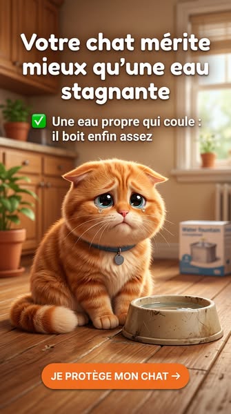 La fontaine en inox qui fait boire les chats 3× plus