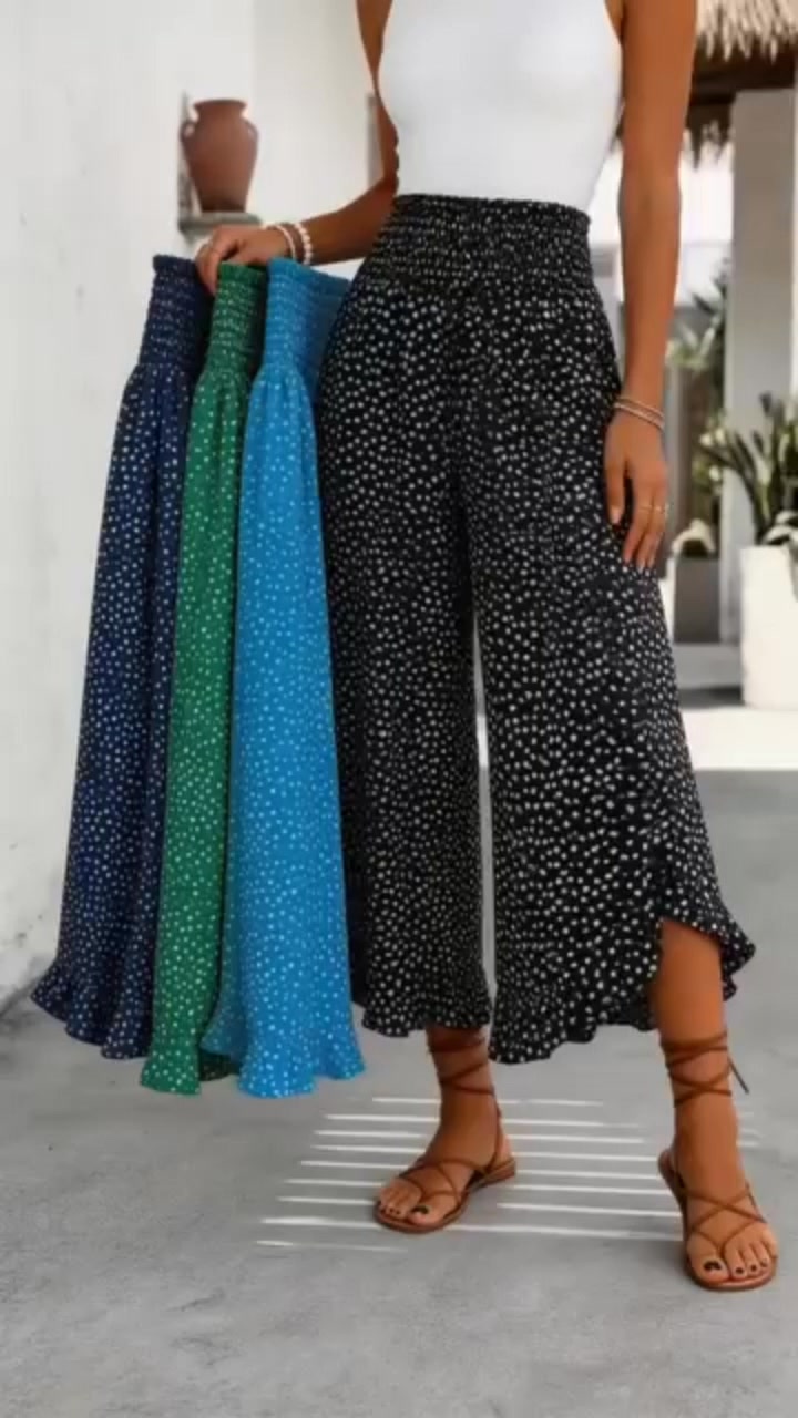 Women’s Flowy High Waist Wide-Leg Pants