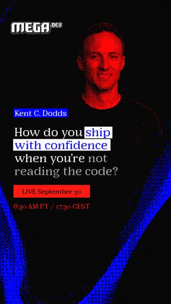 Kent C. Dodds, live Sep 30