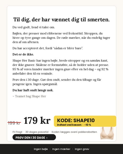 Begrænset antal tilbage