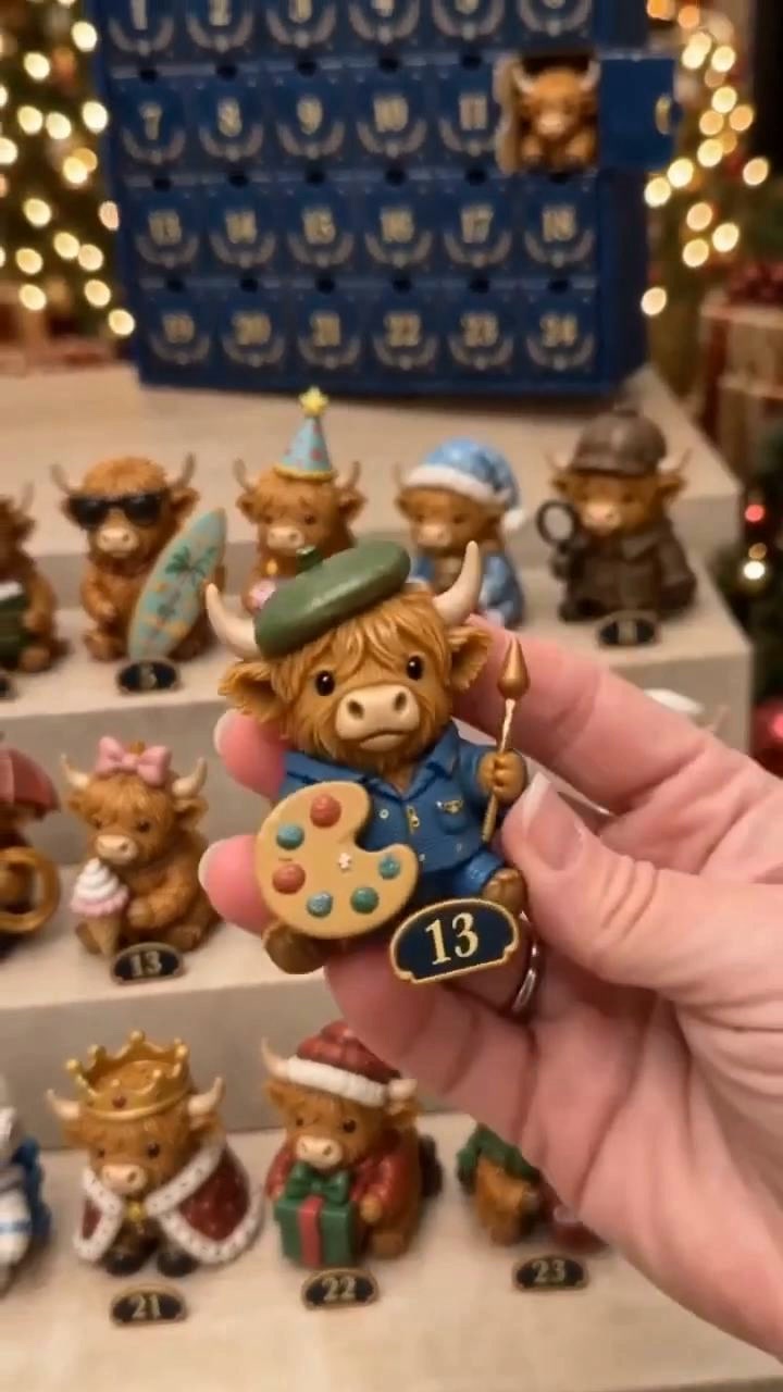 24 Days of Highland Cow Magic Advent Calendar