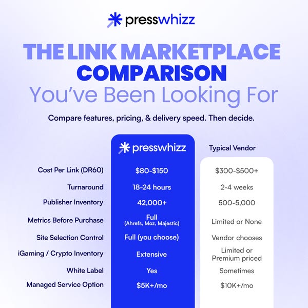 The Link Marketplace Comparison