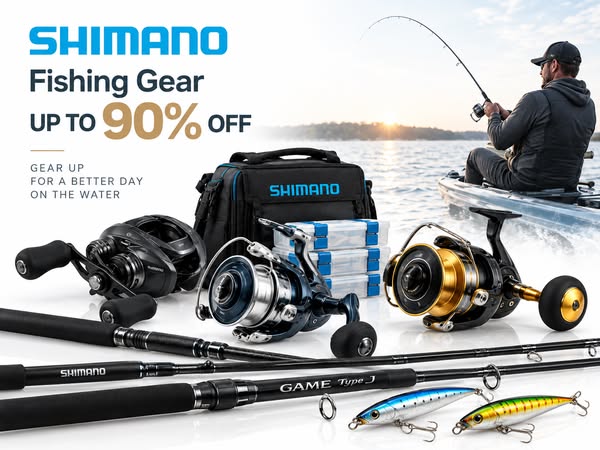 SHIMANO FISHING GEAR — UP TO 90% OFF