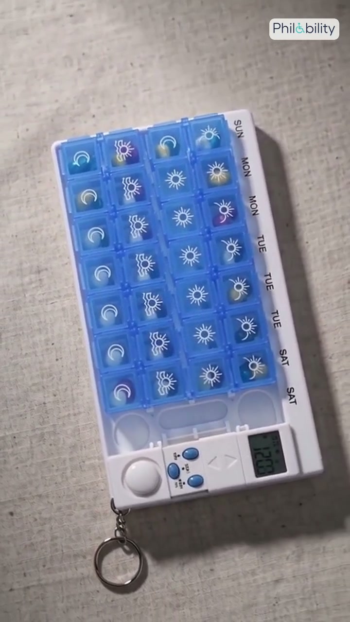 Weekly Pill Organiser with Alarm