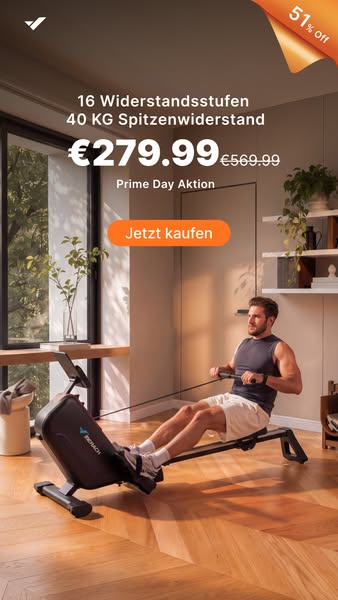 Merach R15 Pro– Starkes Rudern für Zuhause