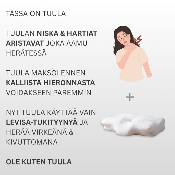 Herätkö joka aamu niska jumissa?