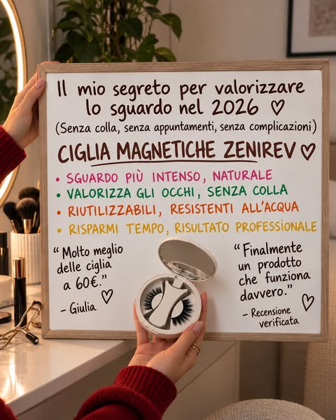 Ciglia Magnetiche Zenirev™ Senza Colla