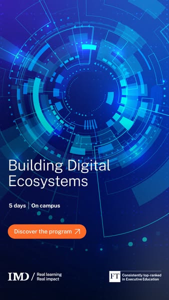 IMD Building Digital Ecosystems / 5 days on campus
