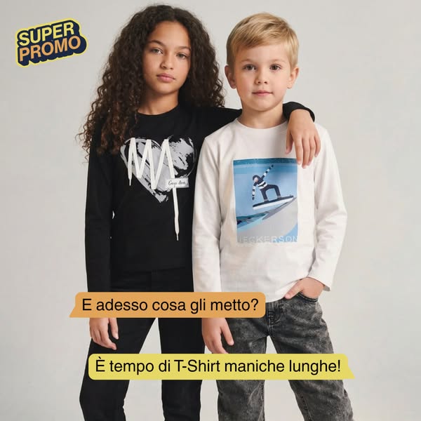 T-Shirt maniche lunghe in SCONTO