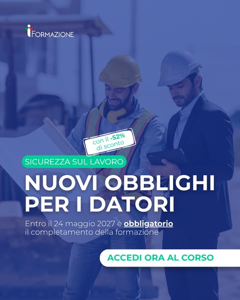 Accedi alla formazione obbligatoria