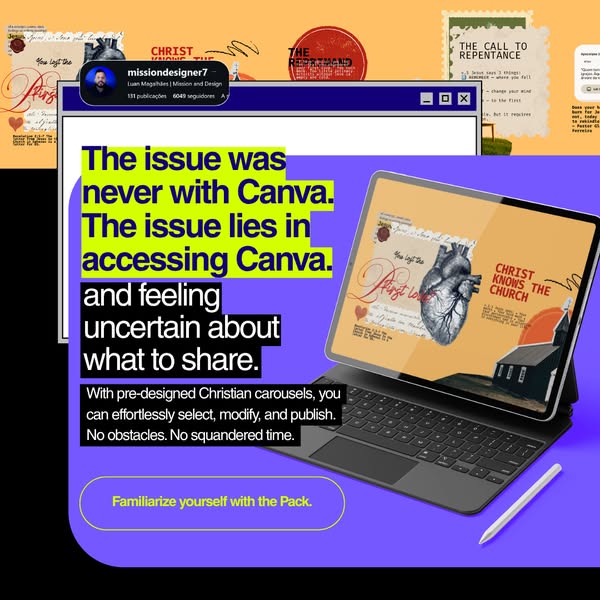 Carousel Package for Churches with Over 260 Editable Templates for Canva and Photoshop