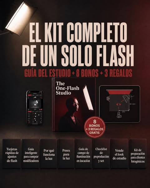 El kit completo de un solo flash