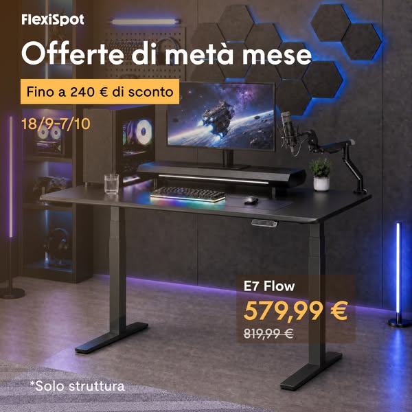 FlexiSpot E7 Flow: risparmia 240€