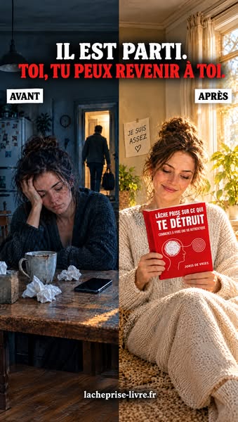 Il est parti. Tu peux revenir à toi