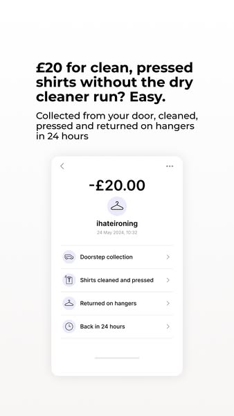 Your dry cleaner, minus the admin.