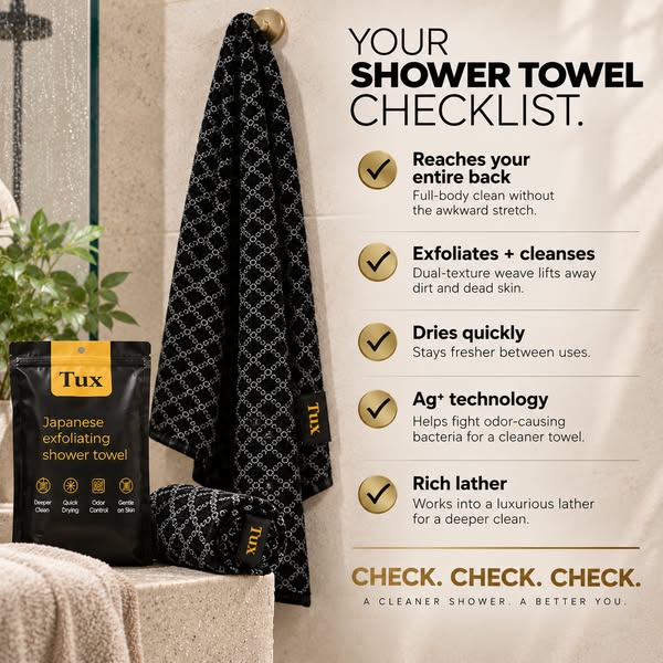 Tux Shower Towel