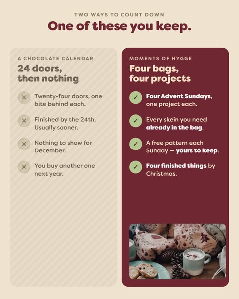 Three designers. One epic Advent.