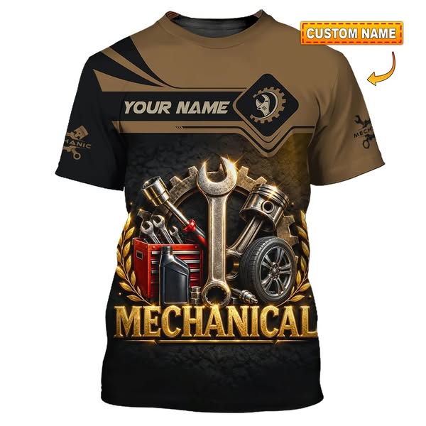 Mechanic's Perfect Shirts Custom Name for You!