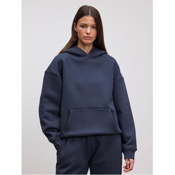 Womens Relaxed Hoodie in Slate Blue