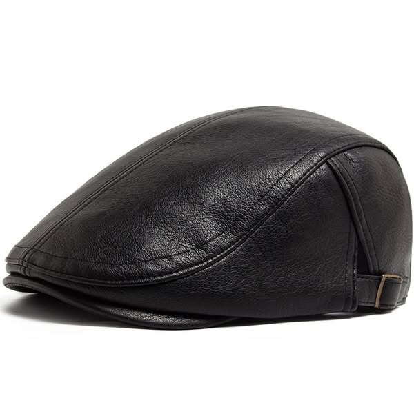 Hawthrone Leather Flat Cap