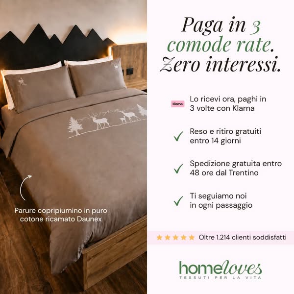 Paga in 3 rate senza interessi