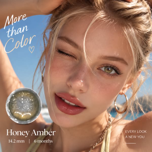 Honey Amber 14.2mm Contact Lenses(6 months wear)