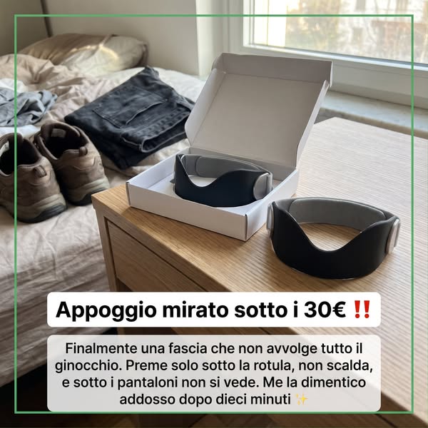 Non è tutto il ginocchio. È un punto solo.