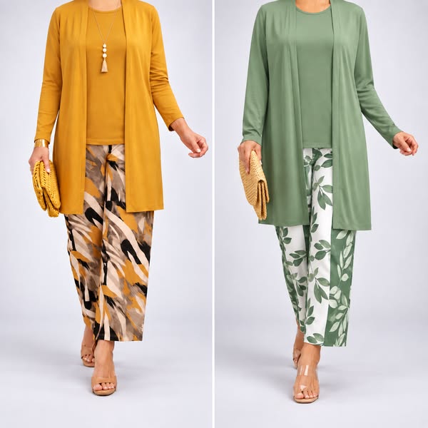 3 piezas. Un look. Cero complicaciones.