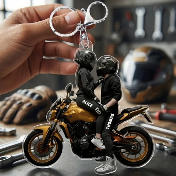 On the road together Personalize Your Keychain