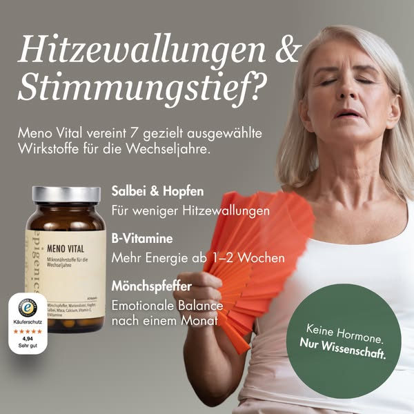 Rein pflanzlich, ohne Hormonzufuhr