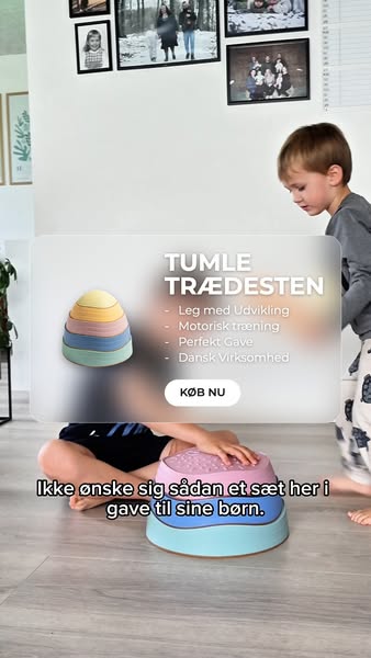 Børnene ELSKER at TUMLE her hjemme