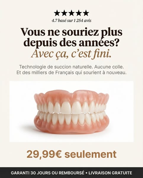 Fini de cacher ses dents...