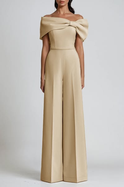 Felizitas Bow Off Shoulder Jumpsuit