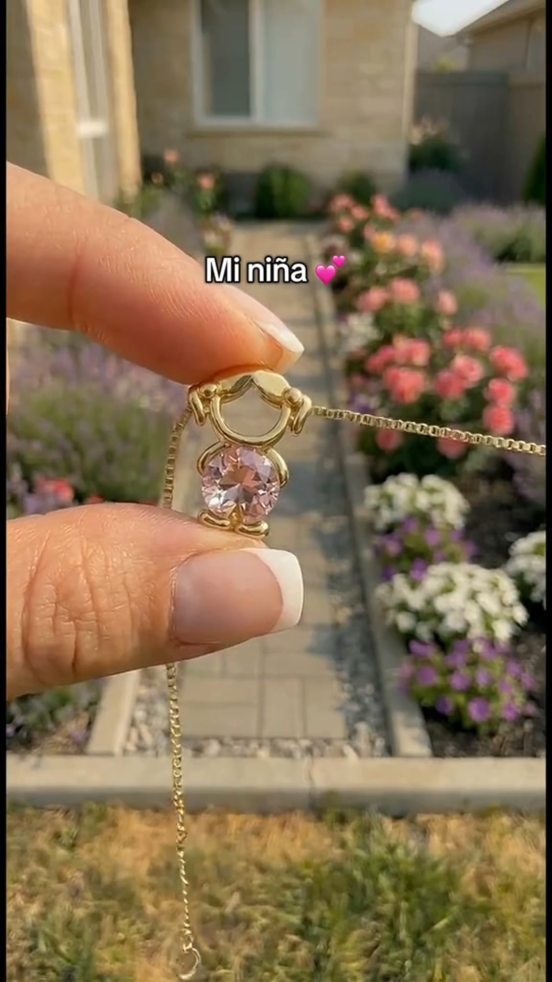 Multi-Color Heart Diamond Little Boy Pendant Necklace Set