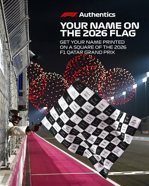 Own the Qatar GP Chequered Flag