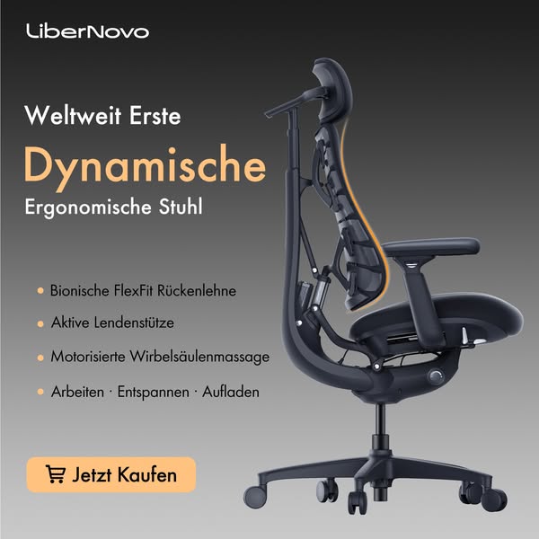 Rückenanpassender Komfort: Omni Stuhl